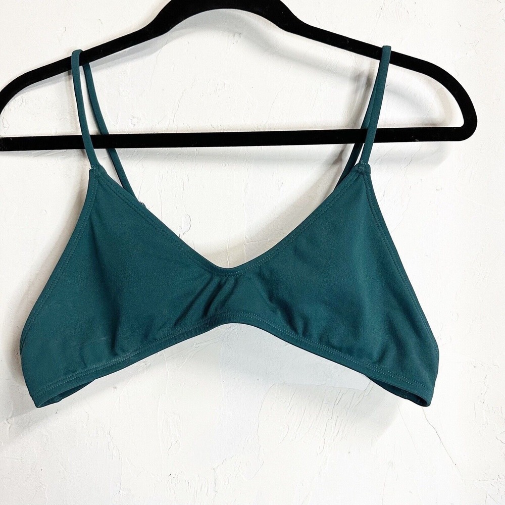 Jolyn Triangle Top Only Chrissy Teal Blue Womens XL Swim Stretch